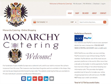 Tablet Screenshot of monarchycatering.com